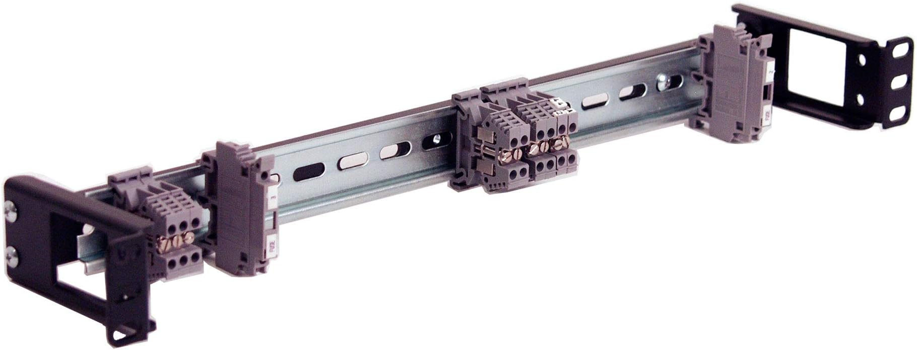 IRP1013D10 1U Rackmount 3.78 inch Low Profile DIN Rail Panel for Industrial EIA-310 19 inch Relay or 4 Post Server Rack