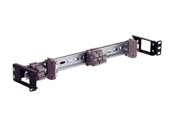 IRP1013D10 1U Rackmount 3.78 inch Low Profile DIN Rail Panel for Industrial EIA-310 19 inch Relay or 4 Post Server Rack