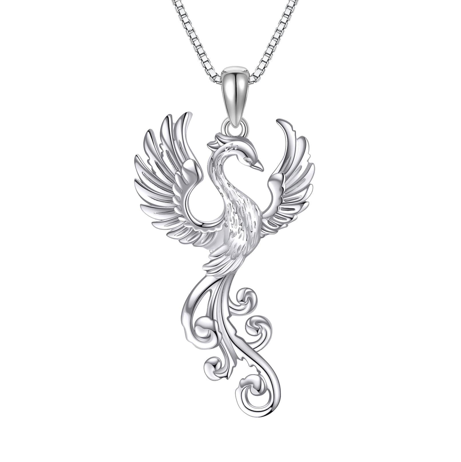 Collier Rising Phoenix argent 925 ONEFINITY pendentif oiseau - 6