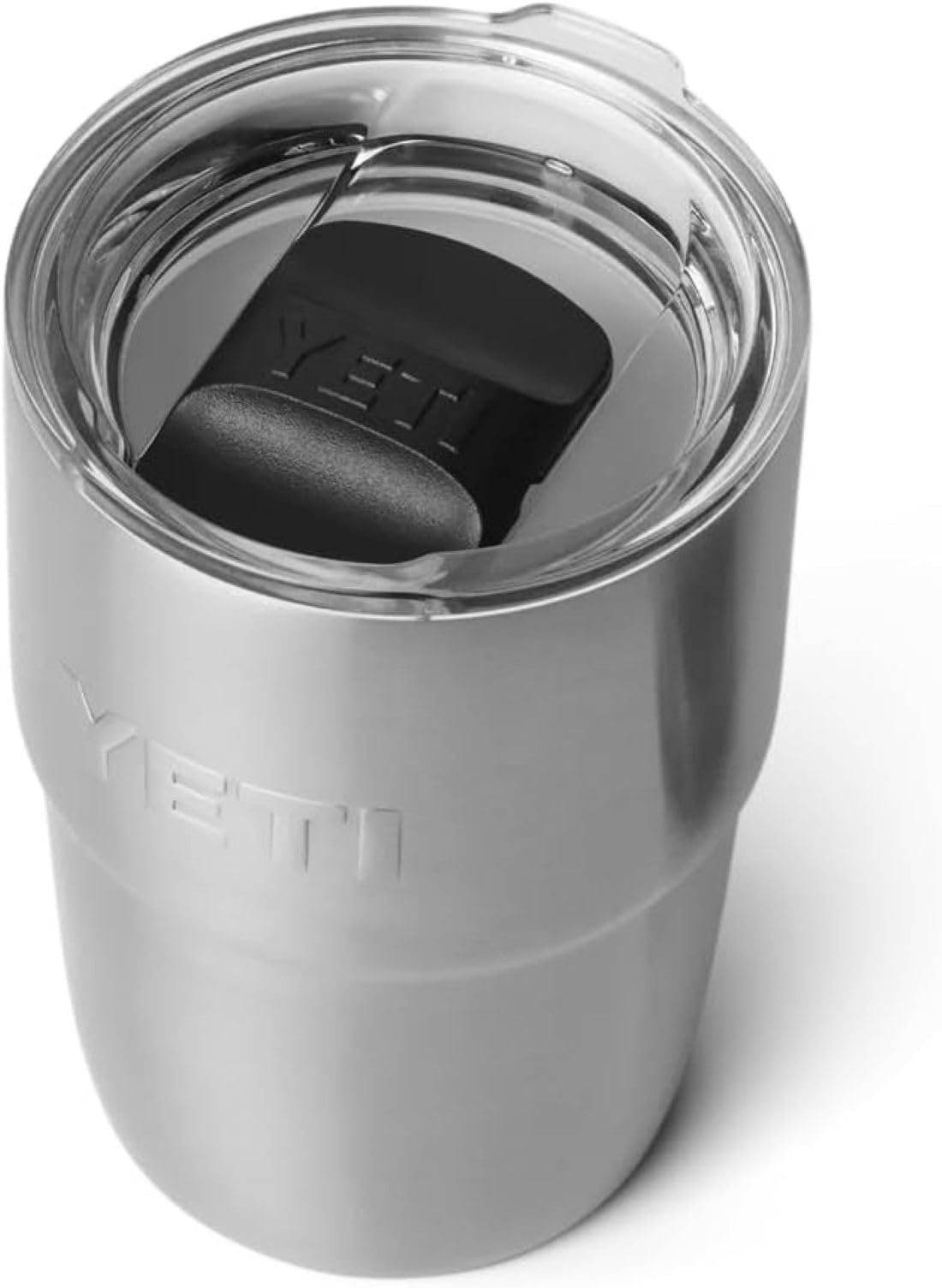 YETI Rambler 8 oz (236 ml) Stackable Cup with Durasip Ceramic Lining, Stainless Steel Vacuum Insulated Coffee Cup with Removable Magslider Lid, Stainless Steel