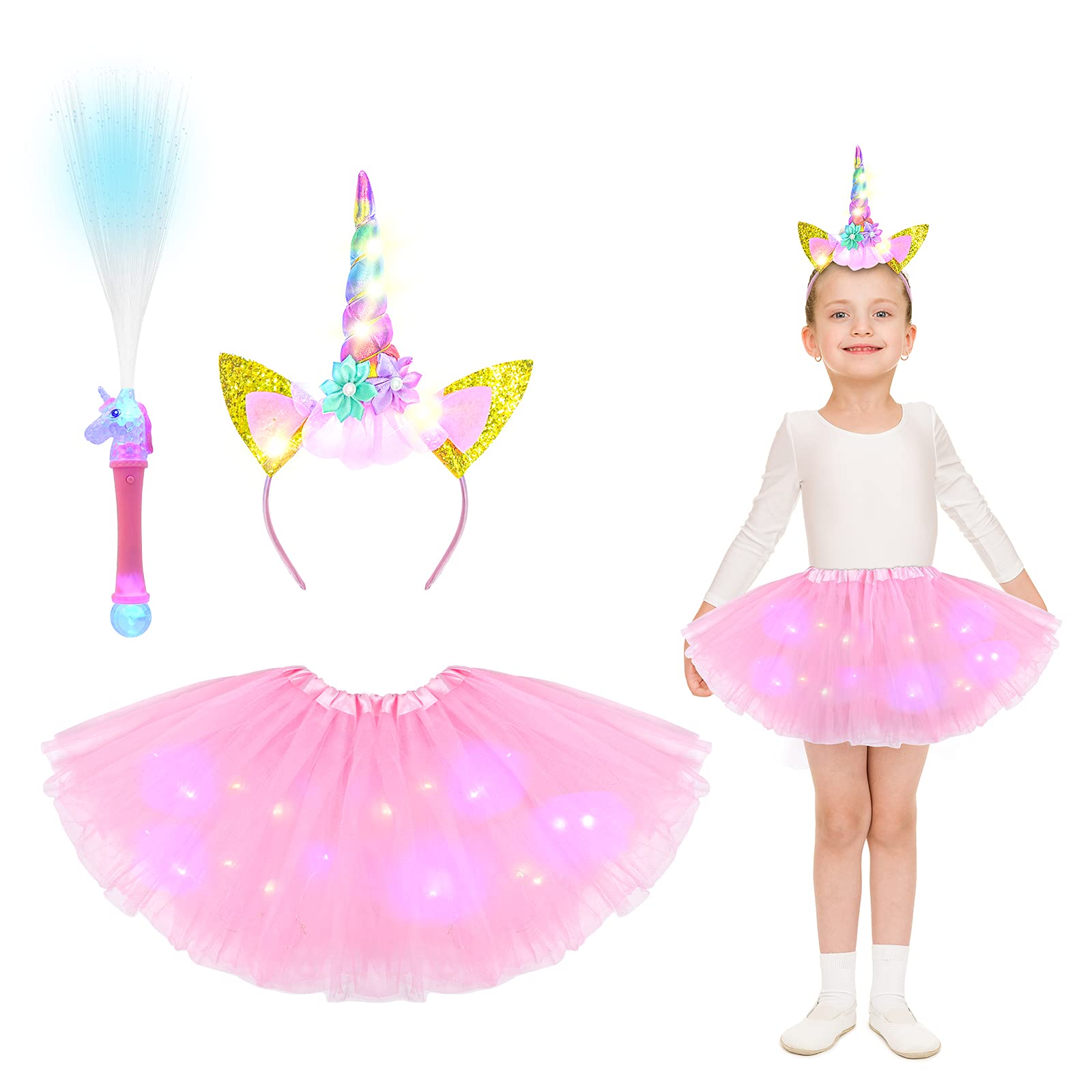 Gonna Tutù In Tulle Fulvo Con Fascia Per Capelli