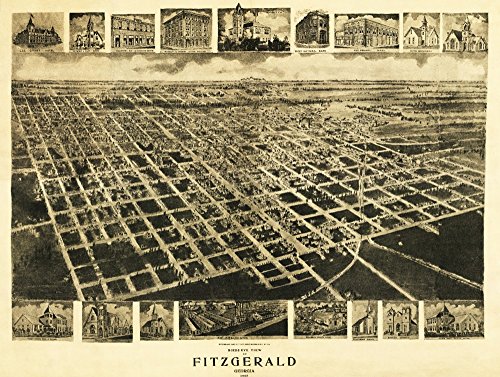 Fitzgerald, Georgia - Panoramic Map (Galaxy S6