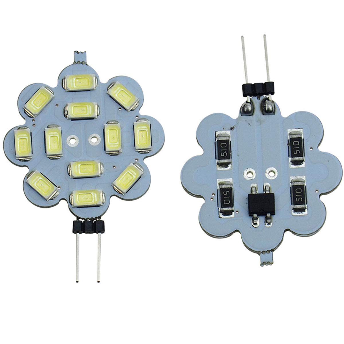 BVCL G4 lampadine LED, 3W G4 lampadine a LED, Bianco naturale 4000K 270LM, sostituzione per 30w alogena, AC/DC 12V-24V, senza sfarfallio dimmerabile, 10pcs