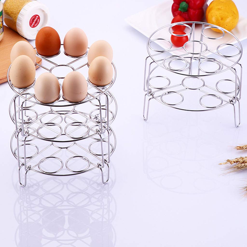 WEKADRIN 2-tlg. Eier-Dämpfgestell - Hitzebeständig Für Airfryer & Instant Pot