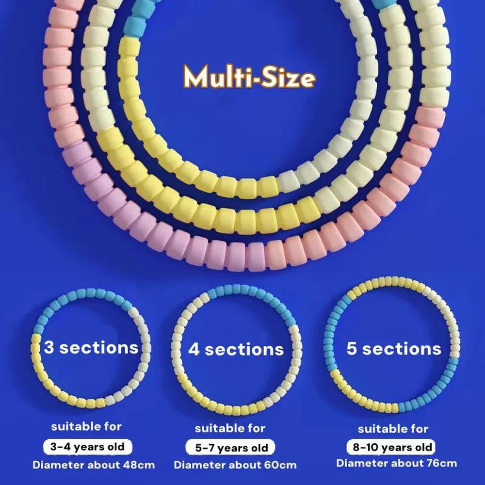 ZBDP 3/4/5/6 Tubes Tragbarer Hula-Kreis Abnehmbare Übungsreifen Kinder Bodybuilding Sport Erwachsene Taille Verlust Gewicht Hoop