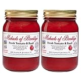 Michaels Of Brooklyn Tomatoes & Fresh Basil Pasta Sauce, Non-GMO, Gluten-Free & Yeast-Free, Made with Garlic, Olive Oil & Parsley, 16 oz, 2-Pack