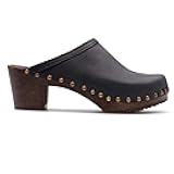 Handmade Swedish Wood Clogs for Women, High Heel Mule | Rome