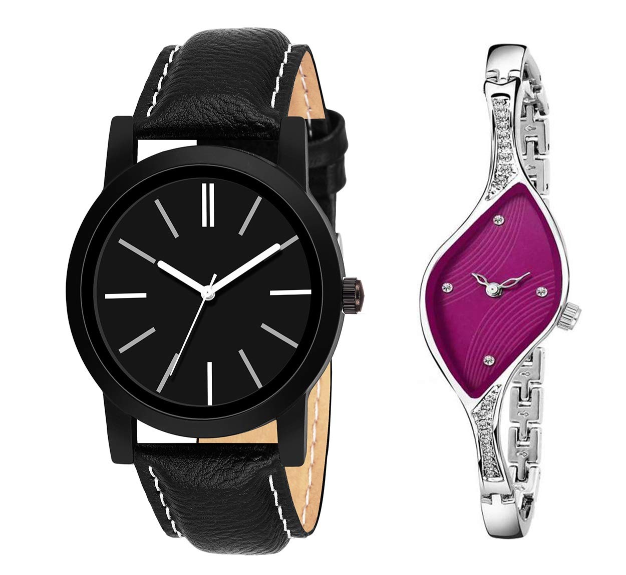 RPS FASHION WITH DEVICE OF R Chronograph Leather and Metal Strap Analog Couple Watch (B07X3D5D43) Amazon Price History, Amazon Price Tracker