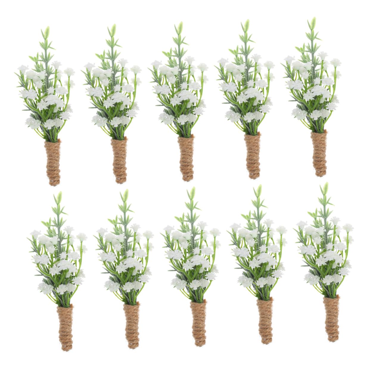 10 Stück Herren Boutonnières aus Pp mit Sicherem Stecknadel Design und Formbeständigkeit für Hochzeitsdekoration und Geschäftliche Feierlichkeiten