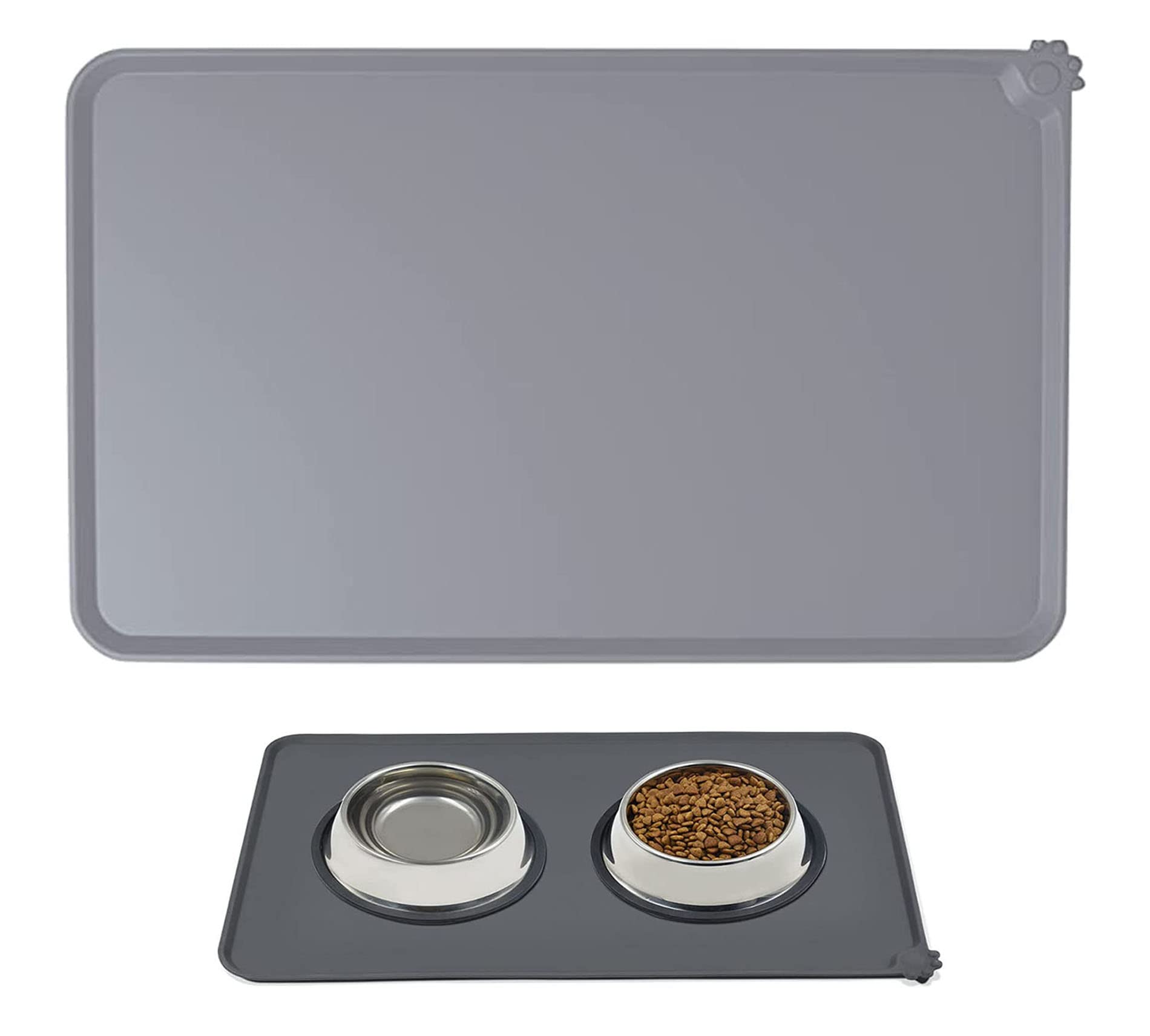 Nyganmelloz Pet Food Mat,Dog Silicone Bowl Mat,Cat Feeding Mat,Waterproof Dog Cat Mat Pet Placemat Premium Silicone FDA Grade Non-stick Non Slip Anti Spill Easy CleanNyganmelloz Pet Food Mat,Dog Silicone Bowl Ma…