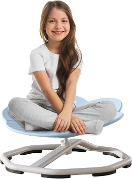 ToneLab Sensory Chair for Kids Autism Sensory Products Sit and Spin Autism Toys Spinning Chair ADHD Chair Swivel Chair Training Body Coordination Blue