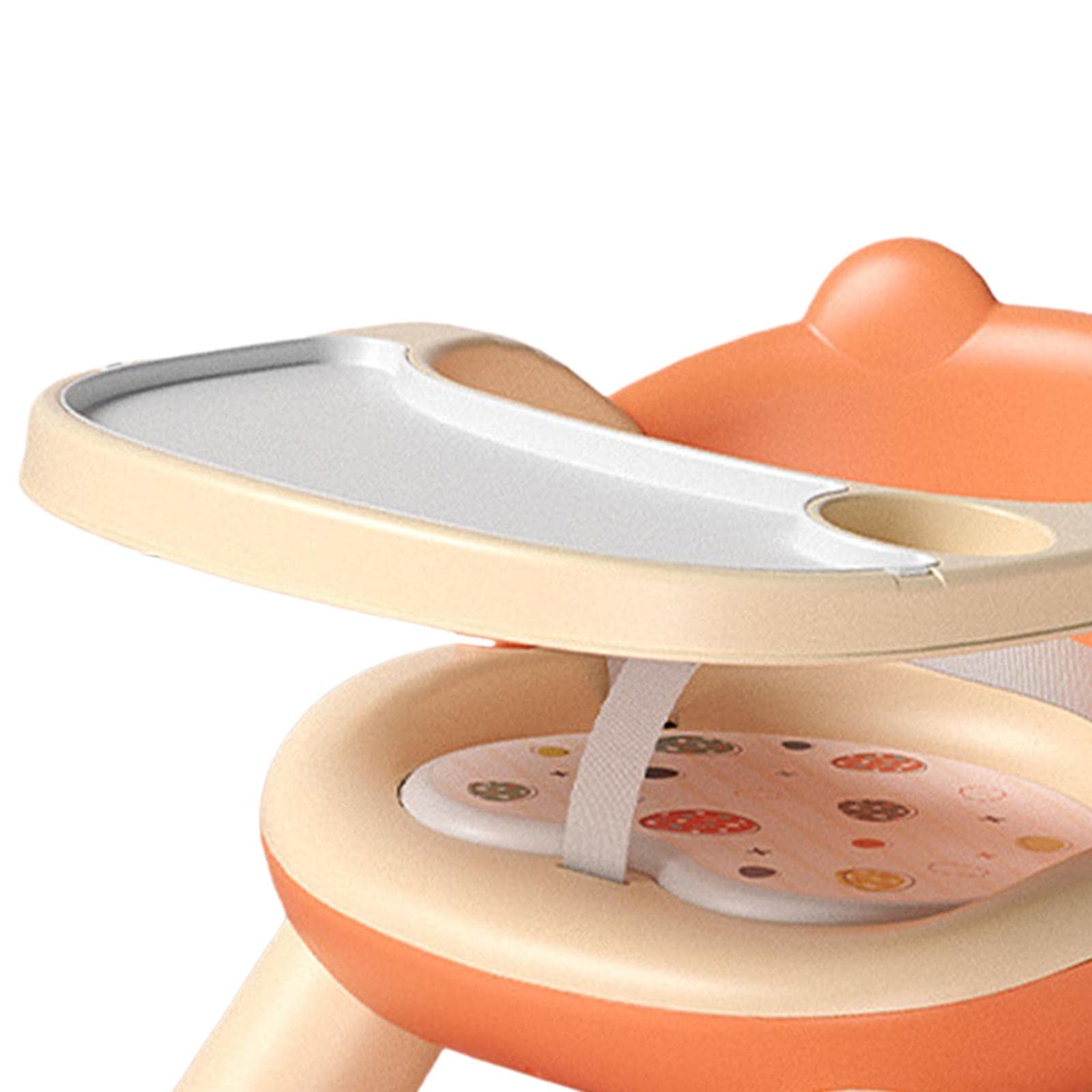 Silla para Comer Bebés Silla Infantil Comedor Portátil Plegable con Bandeja Desmontable Correas de Y Asiento Cómodo Adecuada para Viajes Cam,