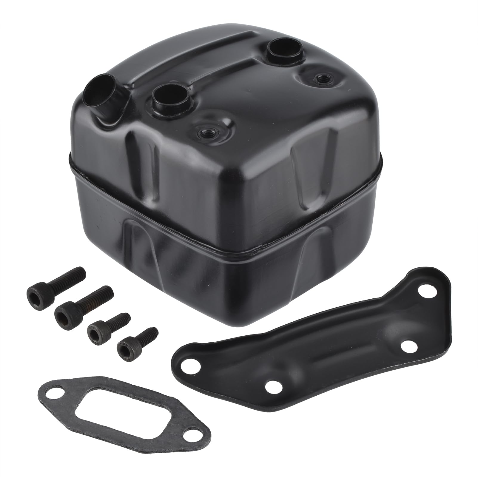 Cancanle Exhaust Muffler with Bracket Gasket Kit for Husqvarna 365 371 372 XP 385 390 XP Chainsaw