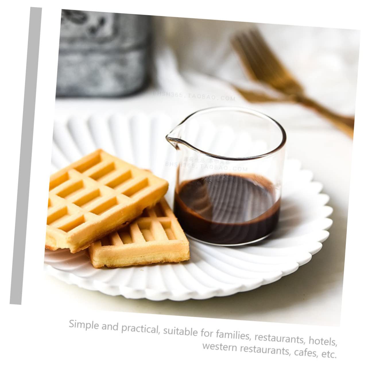 STOBAZA 4pcs Single Spout Glass Milk Cup Syrup Clear Insulated Coffee Mug Steamer Mixing Cups Clear Coffee Mug Creamer Jug Milk Jug Spout Tea Kettle Dispenser Coffee Creamer Transparent