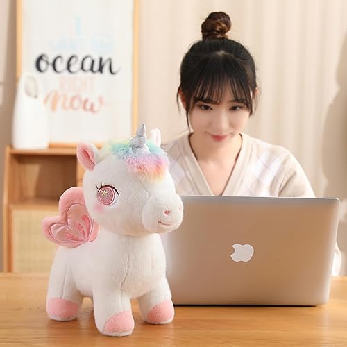 Miniatura 5 de Almohada de peluche de unicornio para abrazar, almohada de unicornio de peluche, regalo de anime de unicornio para niños y amantes en cumpleaños,