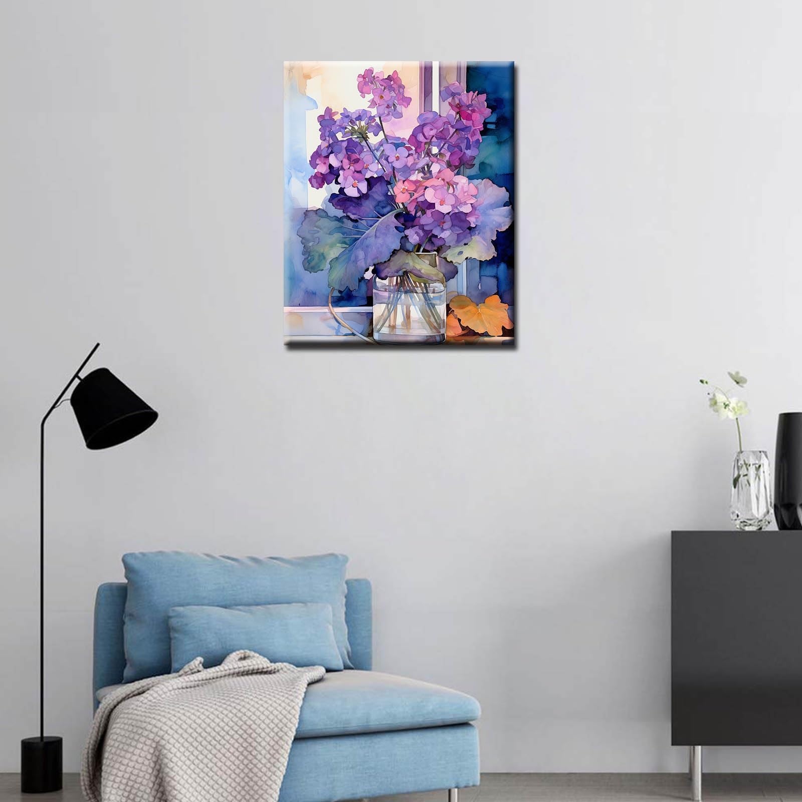 Tucocoo Pintura Violeta Africana Por Números Para Adultos, Kits De Pintura  Al óleo Sobre Lienzo Con, image size:1600x1600