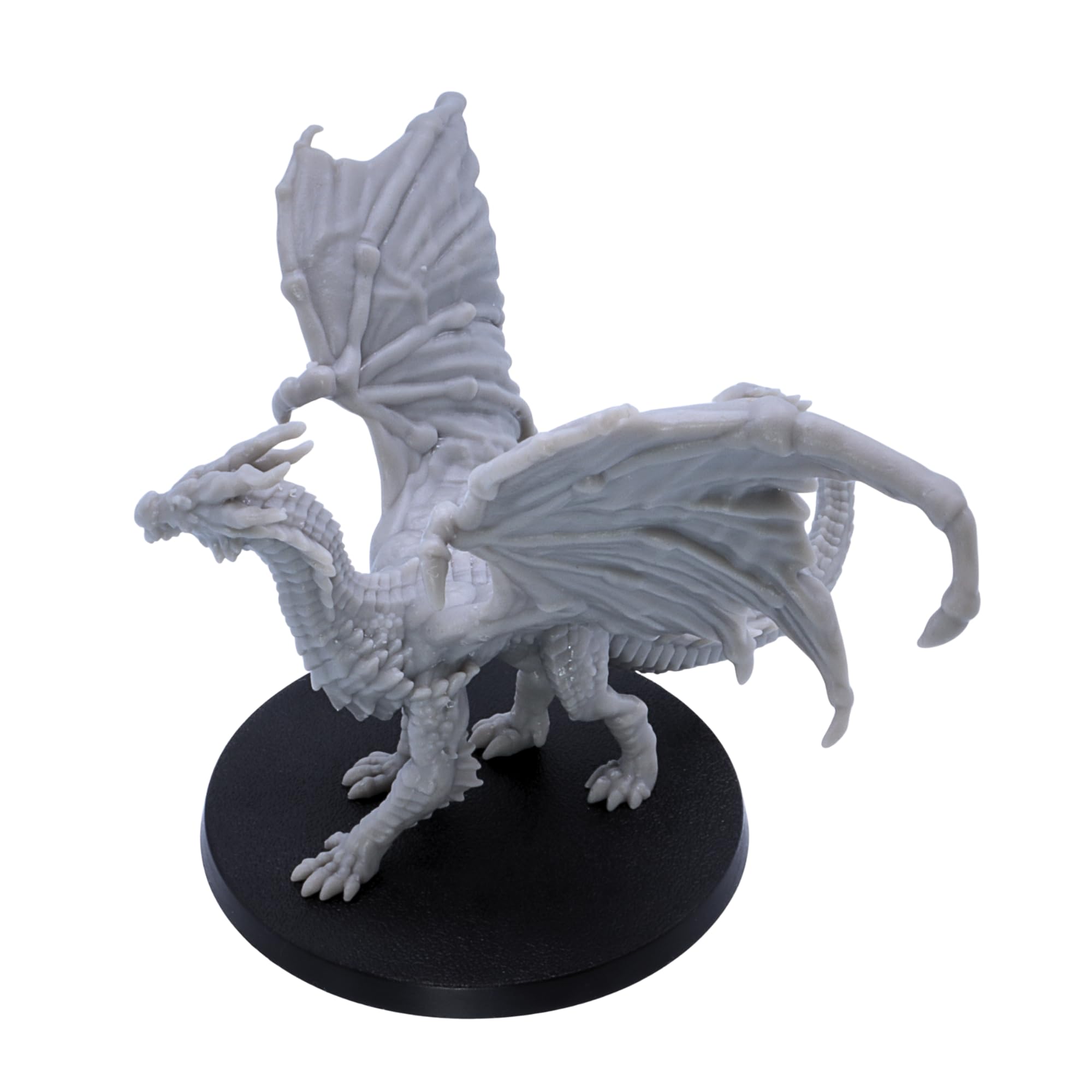 Dragon jaune – Miniature Fantasy Drake avec envergure de 110 mm | Miniatures épiques à l'échelle 32 mm | DND, Pathfinder, RPG, jeux de guerre | Modèle en résine non peinte | Collecteurs et joueurs