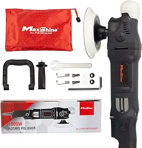 Maxshine 5" M1000 Rotary Polisher - 1000W, 6-Speed, 5/8” Thread - Auto Detailing Tool for Paint Protection, Swirl & Scratch Repair, Buffing, Glossy Shine - Ideal for Cars, Trucks, SUVs