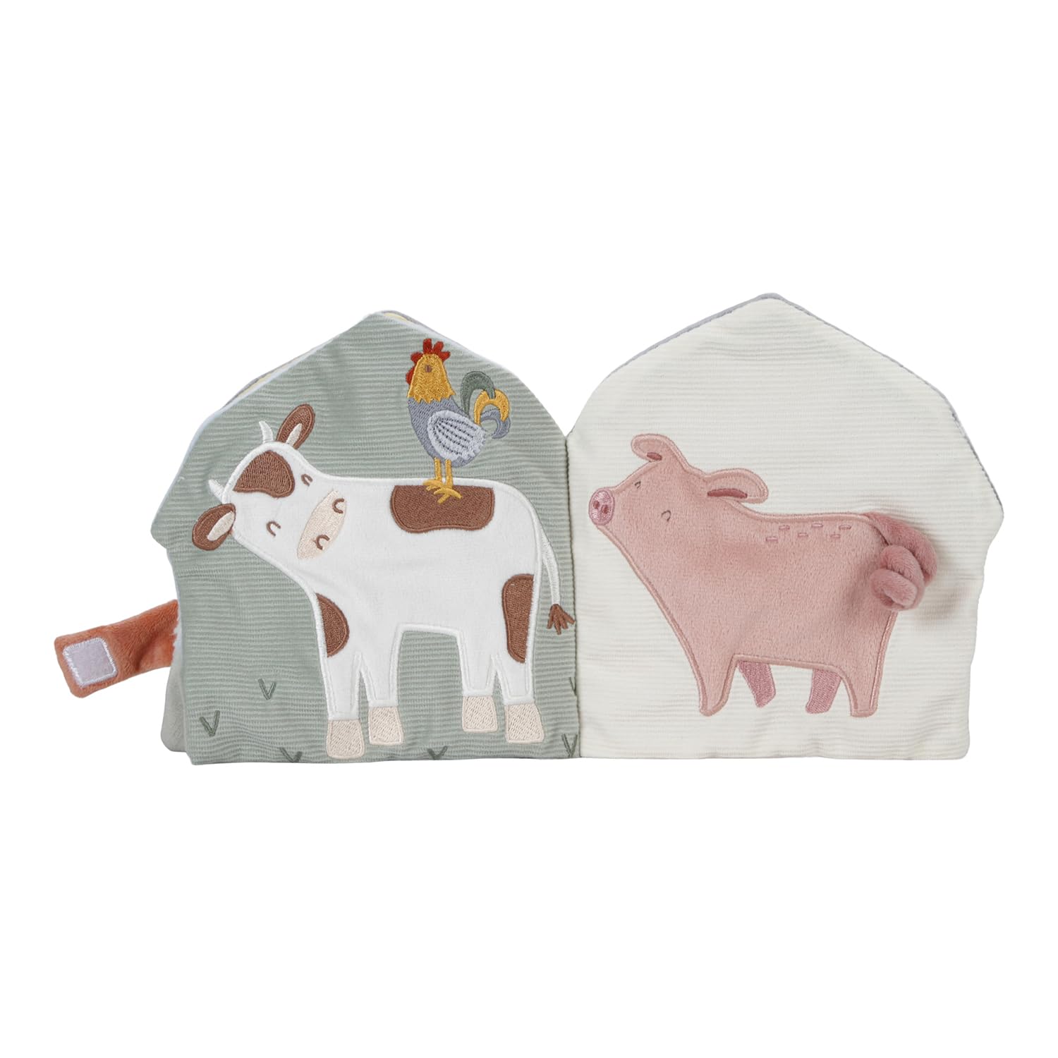Little Dutch Fühlbuch Stoffbuch Babybuch aus weichem Stoff Aktivität, Entdecken und Knistern Bauernhaus - Little Farm