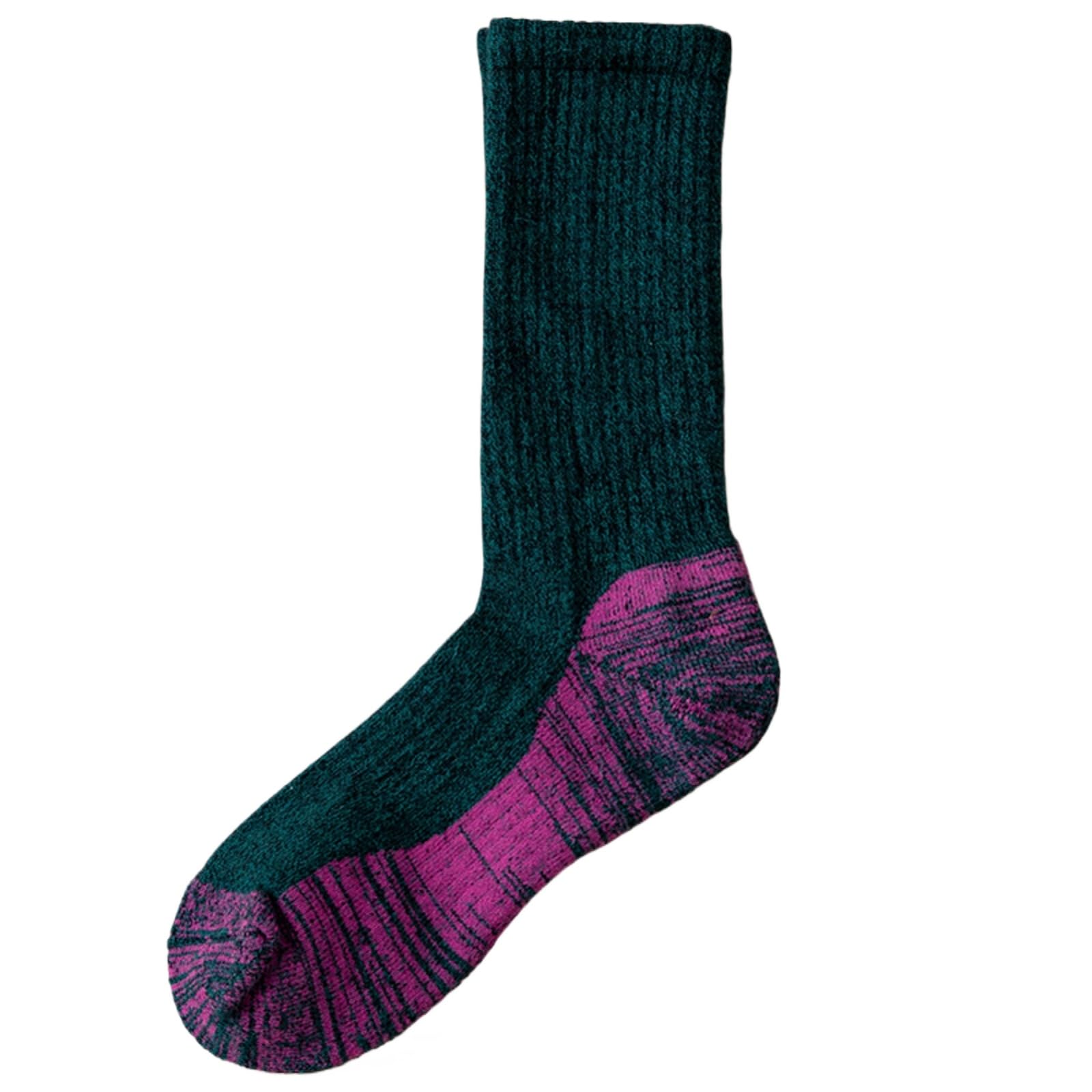 svlftecon Unisex Wool Winter Thermal Socks Cozy Warm Hiking Crew Boot Socks Wool for Winter Crew Series 24