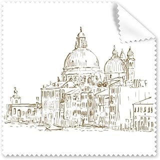 Russia House Landmark Sketch Landscape Cleaning Cloth Phone Screen Glasses Cleaner 5pcs