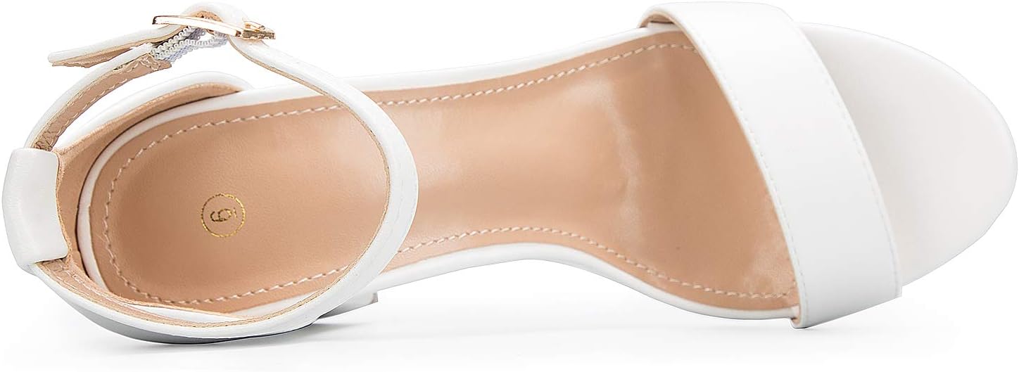 COASIS Women's Chunky Block Heels Open Toe Ankle Strap 3.5 Inch Heeled Sandals - Image 4