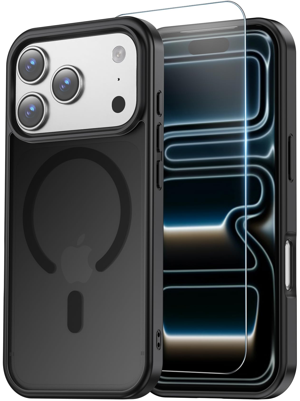 Temdan for iPhone 18 Pro Case/iPhone 17 Pro Case Black