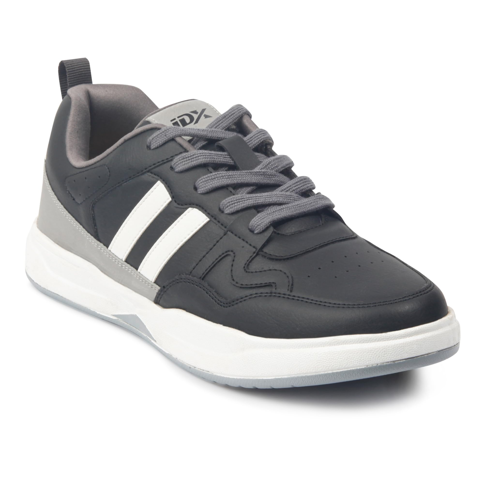 ID Mens Black Lace-Up Casual Sneakers, 8 UK (B0D1GJCYMP) Amazon Price History, Amazon Price Tracker