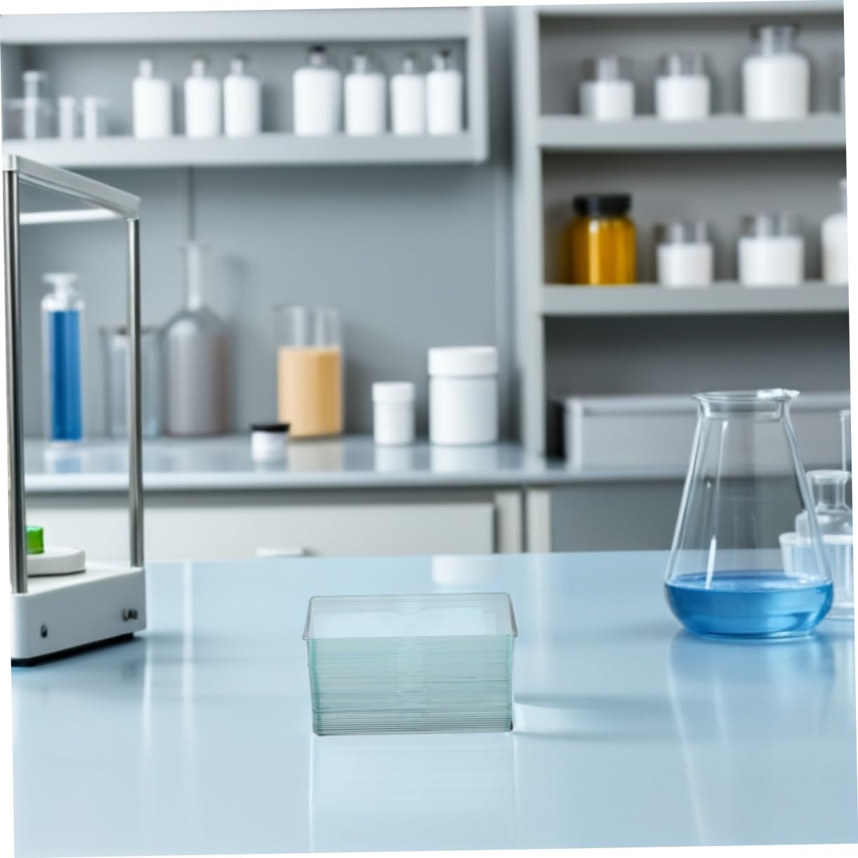 TOPBATHY Portaobjetos de Vidrio Cóncavos 50 Piezas Superficie Lisa y Resistente para Muestras Acuáticas Adecuado para Observación en Laboratorio Científico