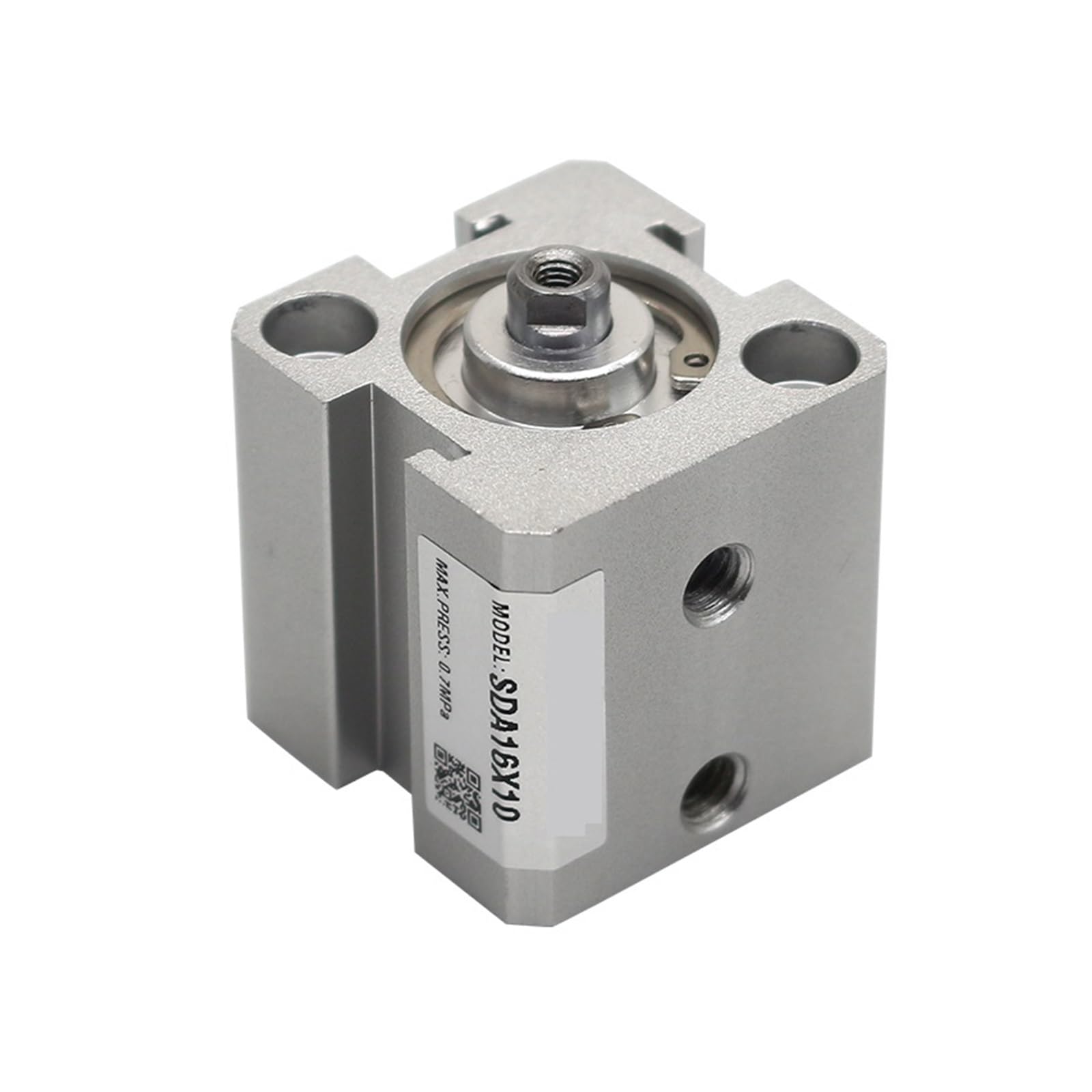Cilindro compacto SDA12 neumático con carrera de 45 mm y cuerpo cuadrado de doble efecto