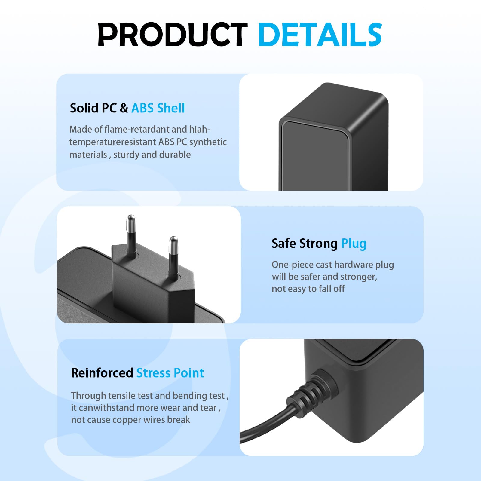 Alimentatore 9V 500mA Per Pedali Chitarra - Punta Negativa, Compatibile BOSS, Anti-ronzio - Foto 8