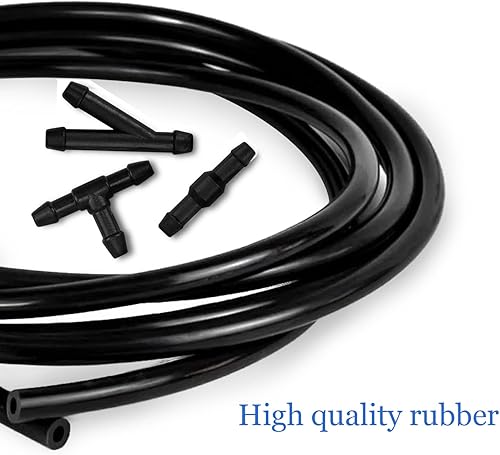 Miniatura 5 de Kit de manguera de lavado de parabrisas de automóvil, manguera universal de líquido de lavadora de 13.1 ft/13 pies con 30 conectores de manguera,