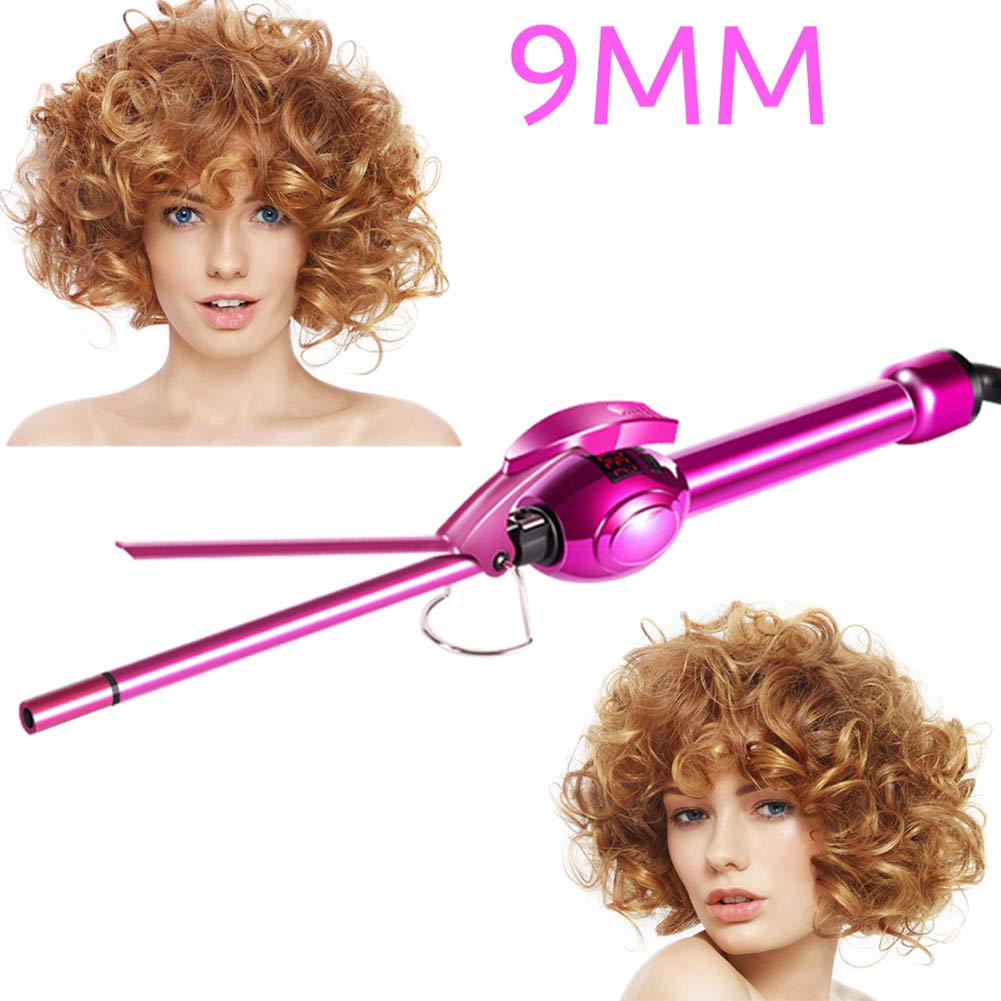 Amazon.com: LCD Display 9MM Hair Curling Iron Wand Salon  display picture 1