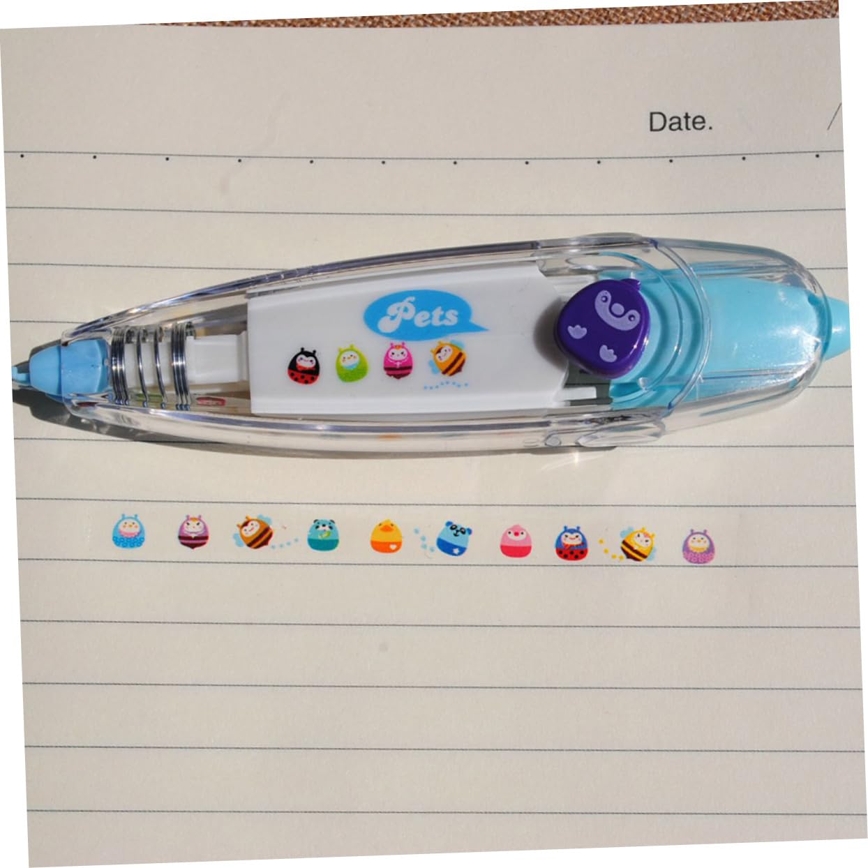10stücke Dekorative Korrekturband-roller Im Zufälligen Farbstil Druckbare Korrekturhilfe Für Scrapbooking Notizen Schüler Und Bürobedarf