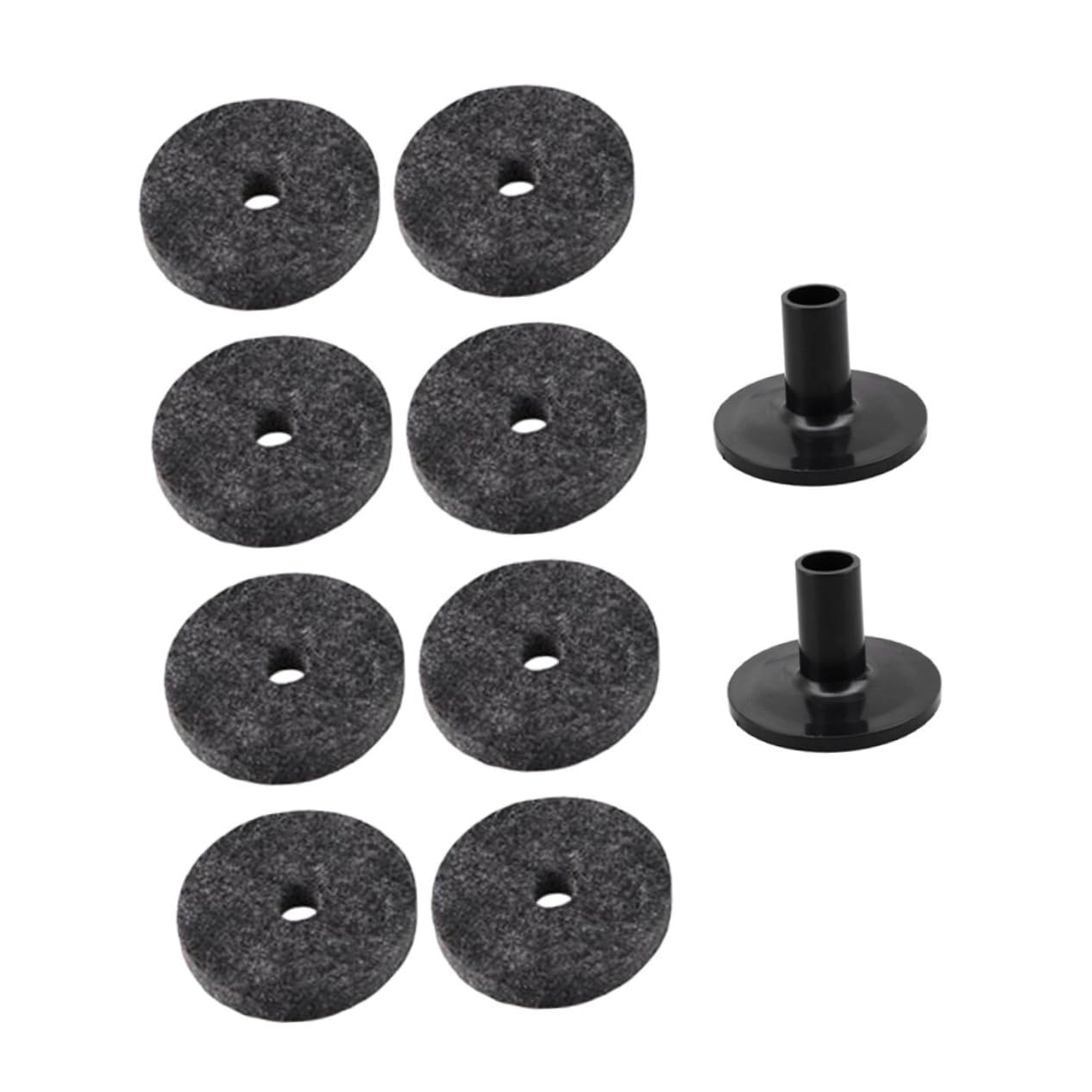 HEMOTON Drum Set Drum Pad Stand 8 Pcs 2.5cm Felt Pads for Drum Kit Supply Unique Design Craftsmanship