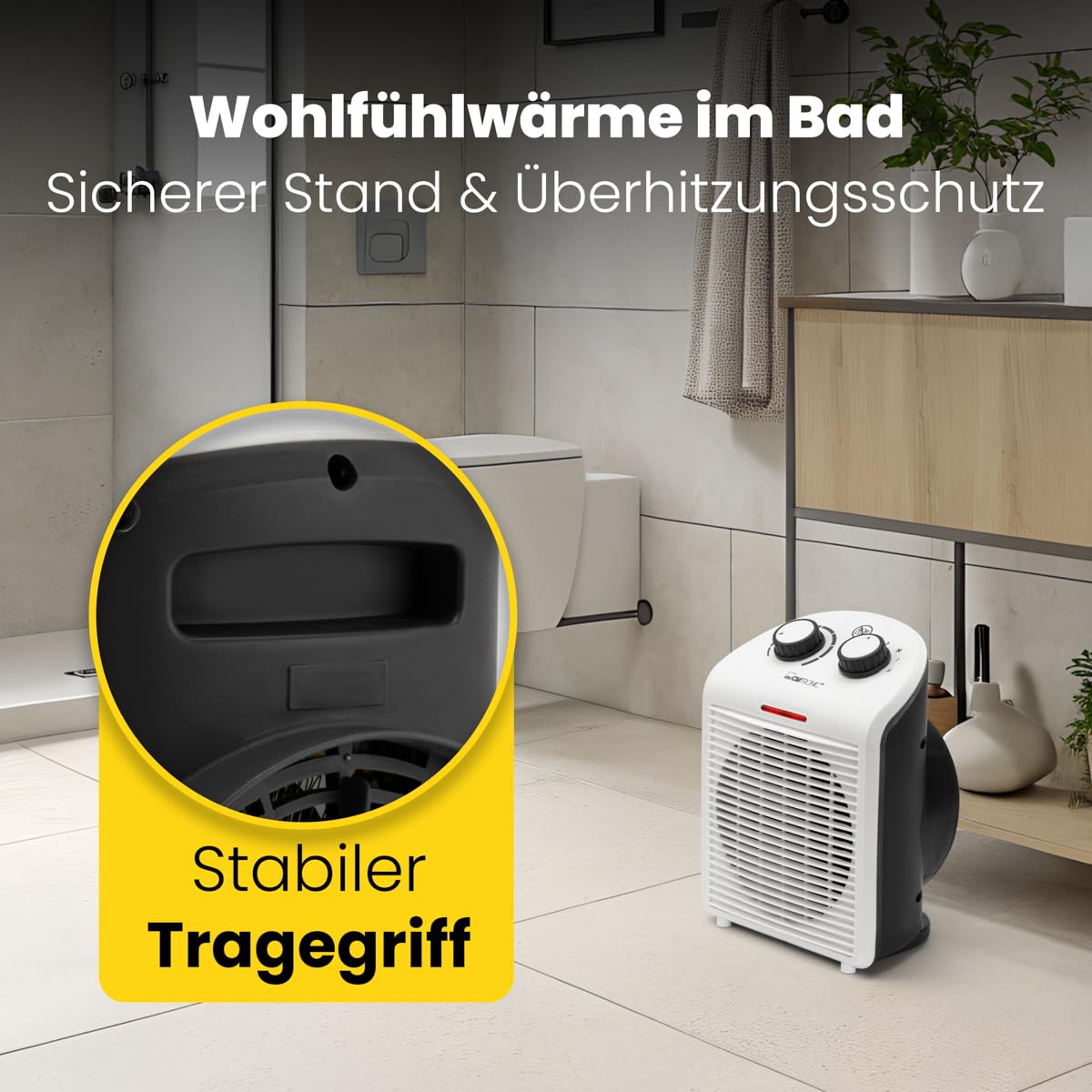Clatronic Heizlüfter HL 3761, Ventilator 2 Heizstufen (1000/2000 Watt) kaufen » Radiator Heizung