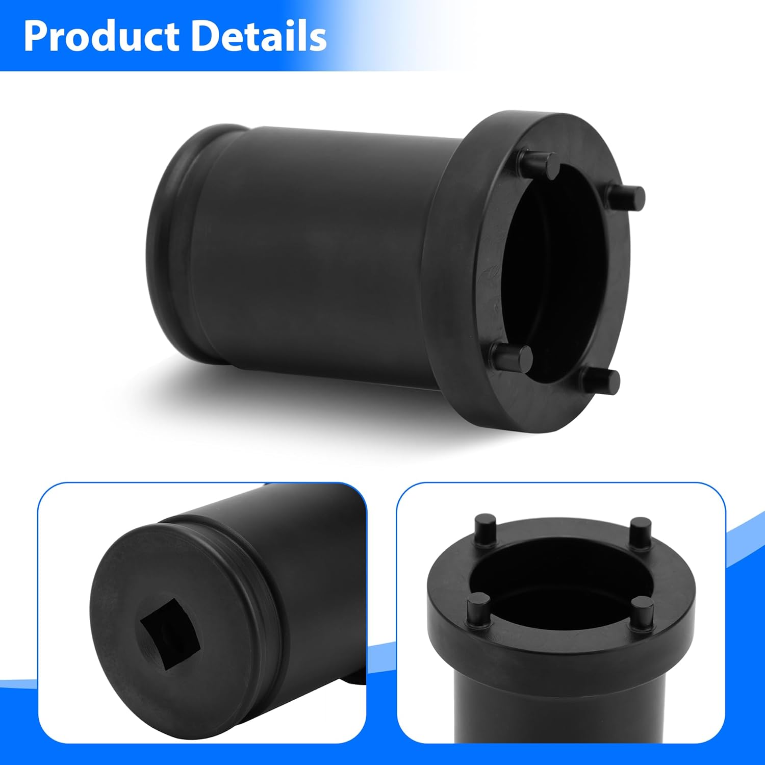 Output Shaft Locknut Socket Removal Tool T-7458 For Ford TorqShift F-150 2017-2019 F-250 F-350 Super Duty 2003-2016 4R100 10R80 Automatic Transmissions