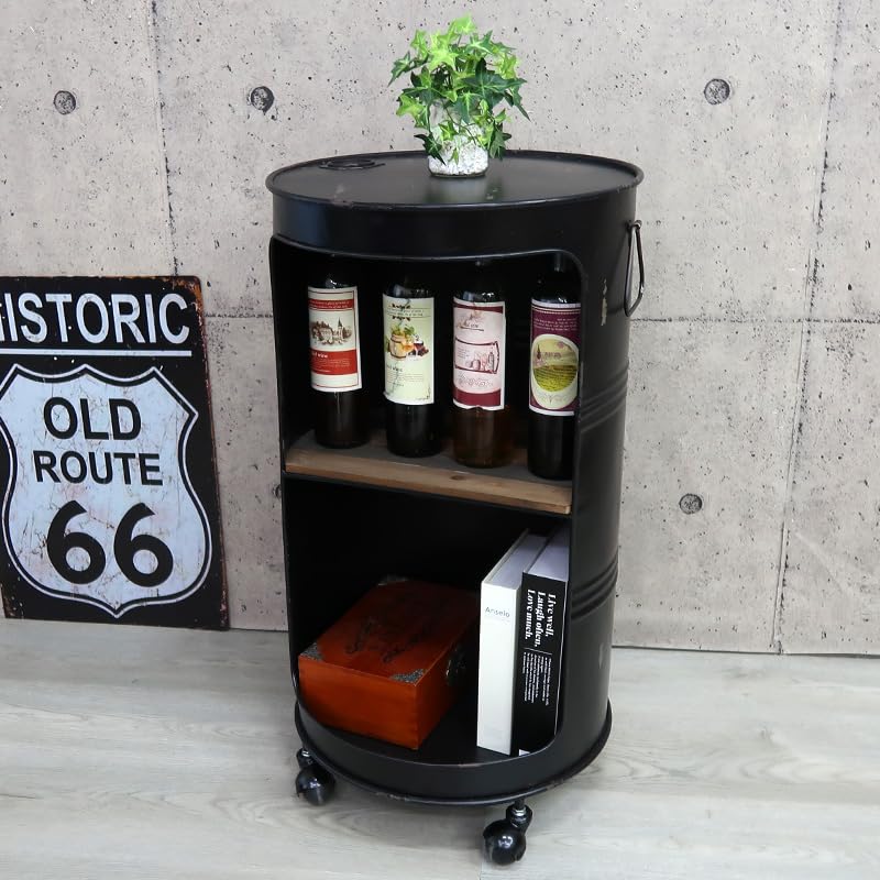 Amazon.co.jp: 【WNJAPAN】ワゴン キャスター付き ドラム缶 ラック  