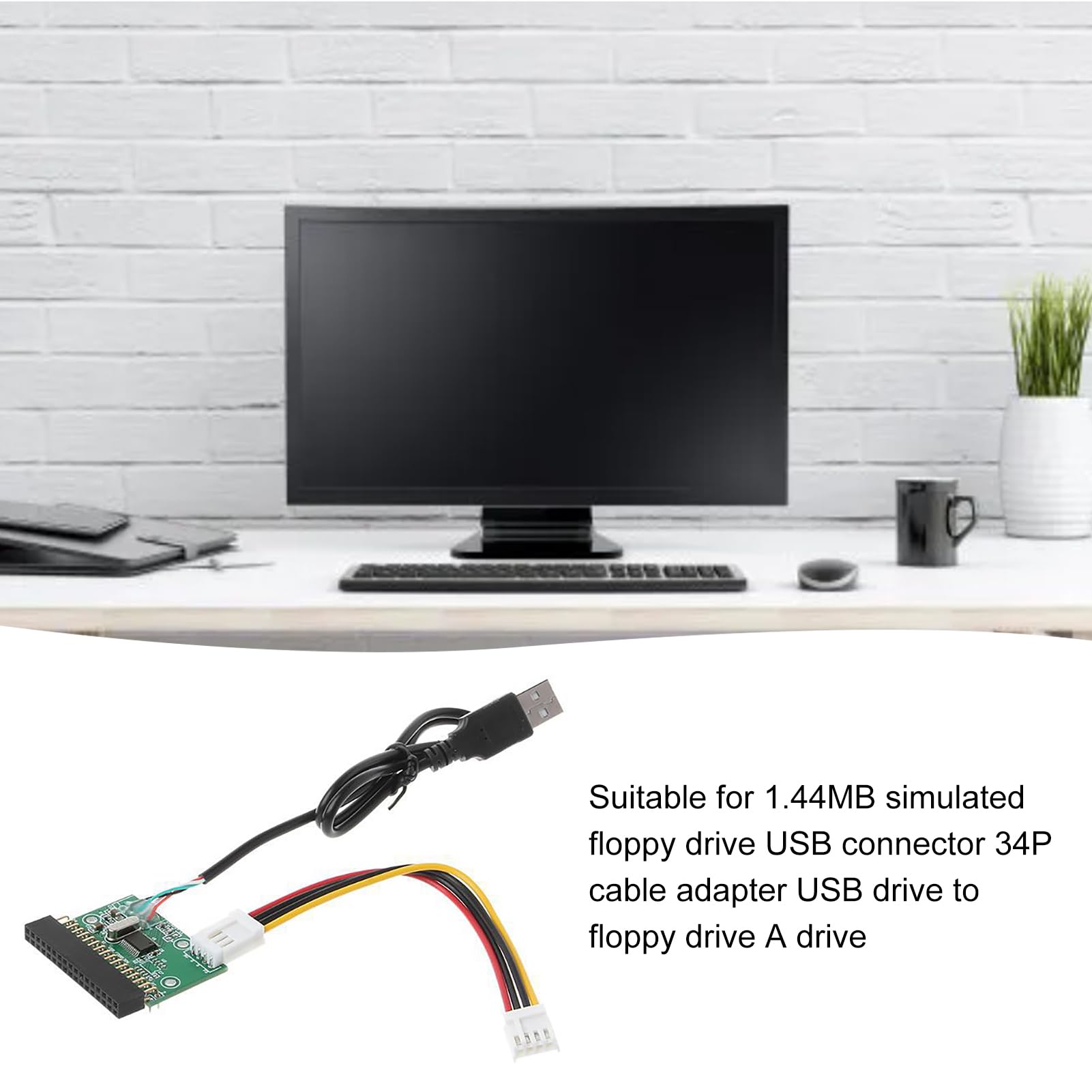 Lector De Disquete Externo - USB Una Unidad, Herramienta Convertidor De Disco | Unidad De Adaptador De Disquete Compacto, Dispositivo De Almacenamiento Ligero, Interfaz De Medios Retro, Enchufe De Con