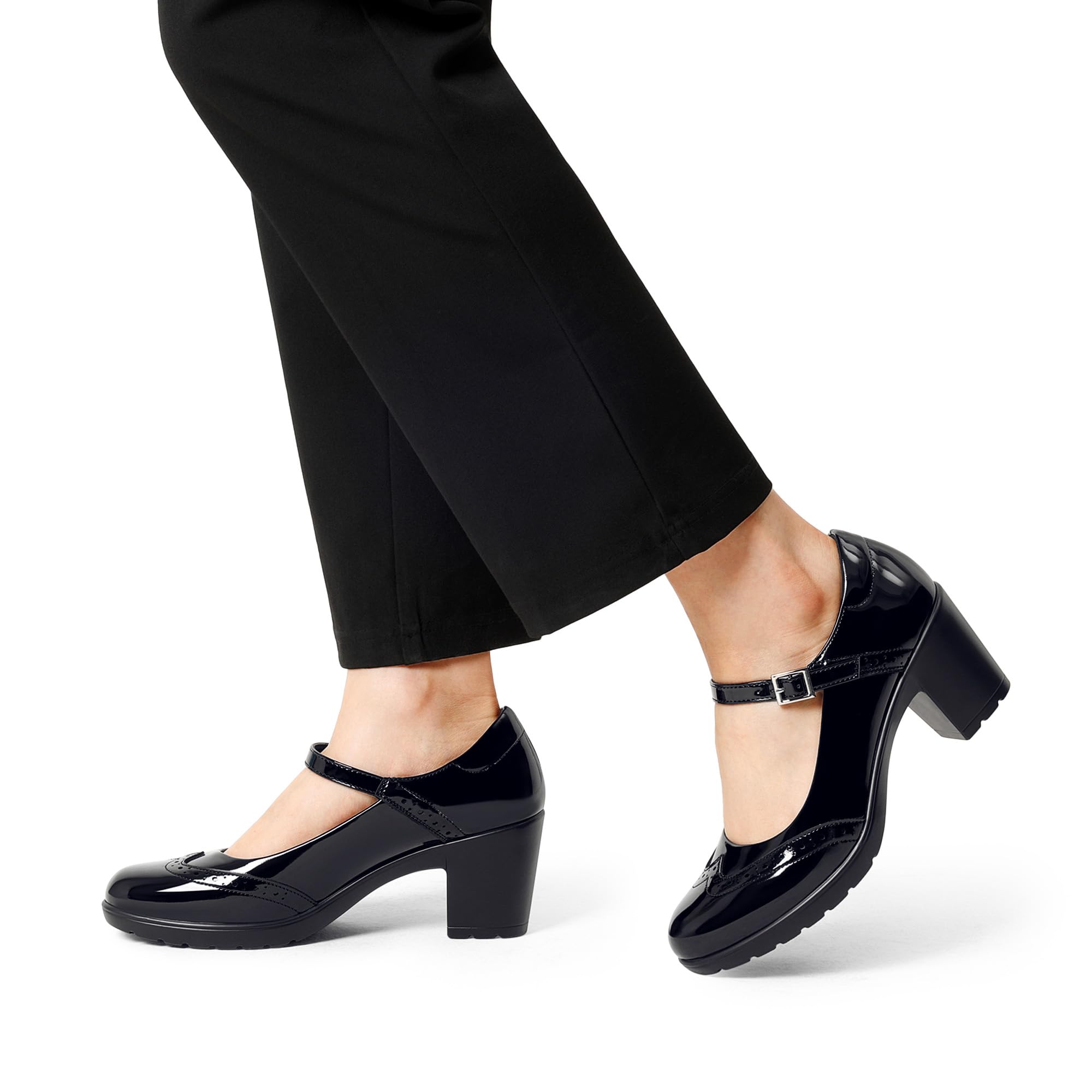 DREAM PAIRS Zapatos Oxford Mary Jane de Mujer Zapatos de Vestir Tacones para Mujer