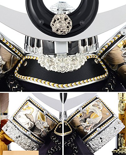 Amazon.co.jp: 五月人形 吉徳 上杉謙信 兜 ケース 飾り 三日月 5月人形