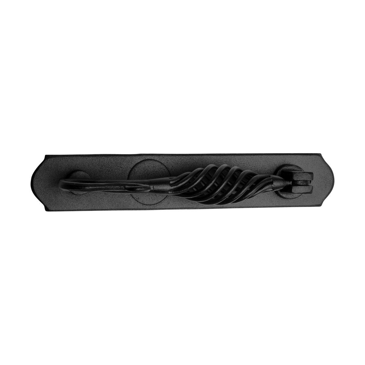 Llamador de puerta negro de hierro fundido 9 3/8 "x 1 5/8" W | renovador de suministro