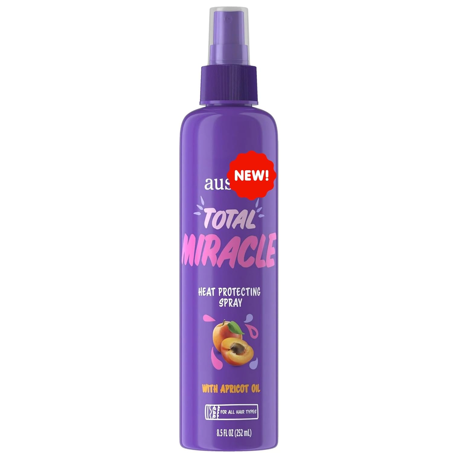 Newly Total Miracle Heat Protecting Spray, for All Hair Types, Sulfate Free, 8.5 fl oz (1 Pack, Packaging May Vary) Newly Total Miracle Heat Protecting Spray, for All Hair Types, Sulfate Free, 8.5 fl oz (1 Pack, Packaging May Vary)