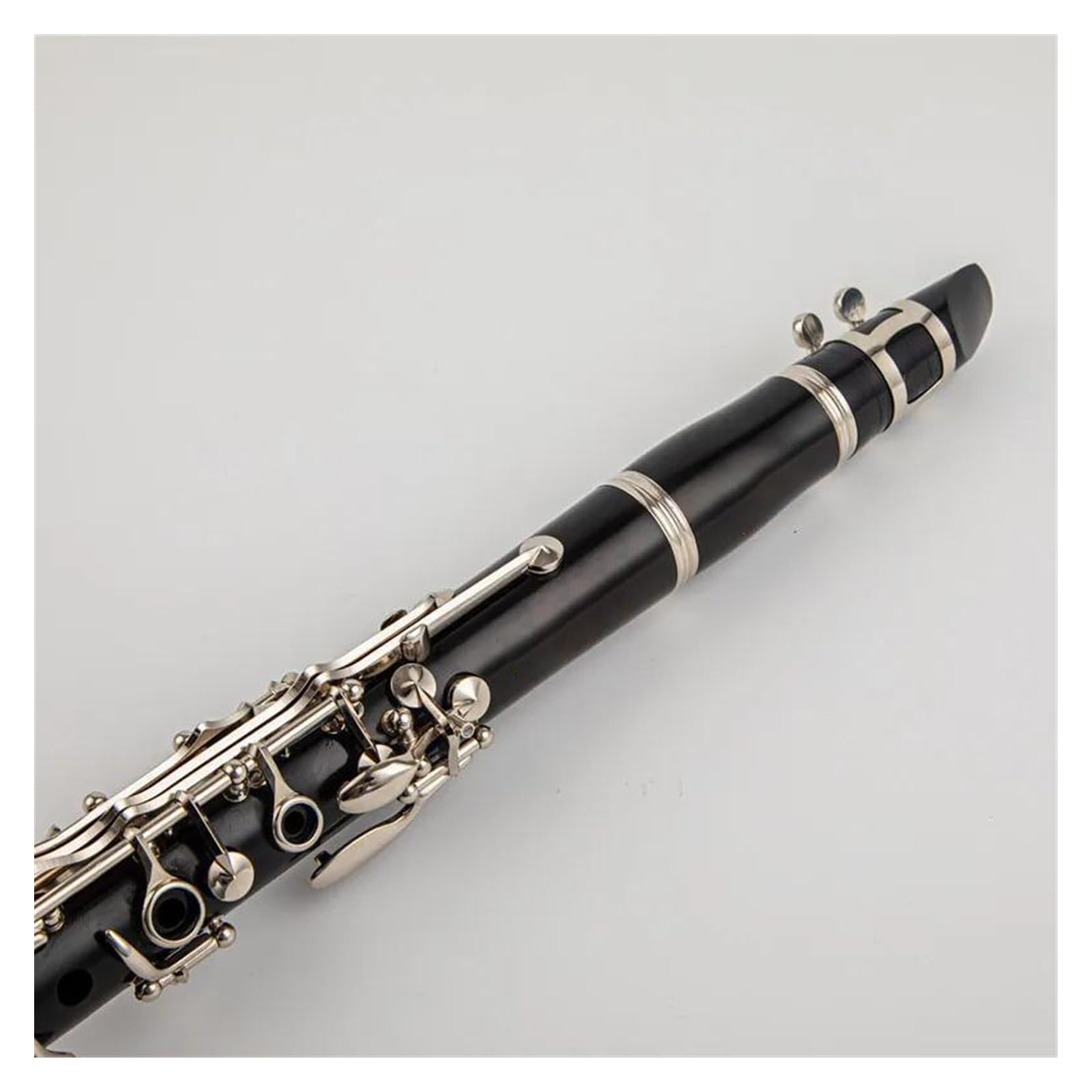 Clarinete Profesional Cuerpo De Baquelita Negra Clarinete En Si Bemol Clarinete De 17 Teclas Con Caja De Almacenamiento Y Accesorios