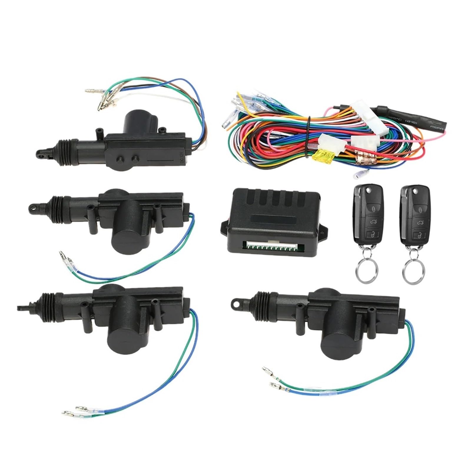 Attuatore Per Serratura Portiera Kit Di Chiusura Centralizzata Con Telecomando E Pulsante Di Apertura Del Bagagliaio Di Apertura Senza Chiave Universale Per Auto