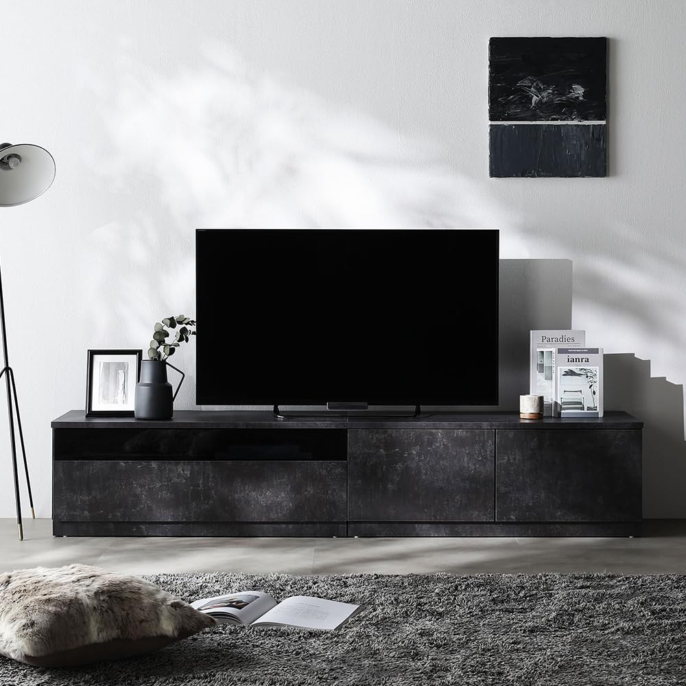 Amazon.co.jp: RASIK テレビ台 ローボード 幅180cm 引き出し×扉収納