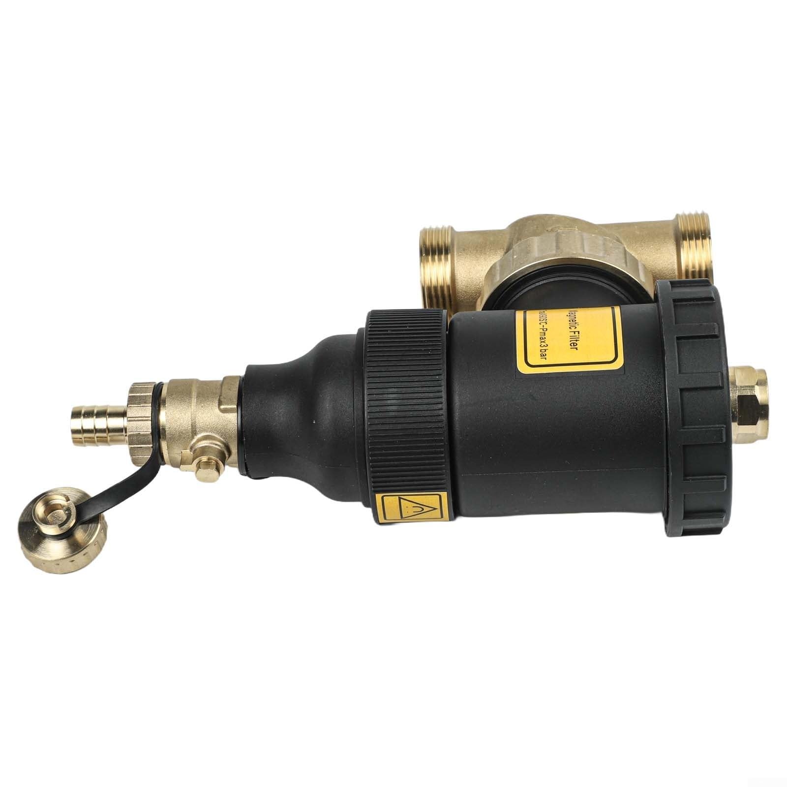 Filtro de calefacción, filtro protector de caldera, filtro magnético para calefacción DN20 DN25 DN32, separador de lodos con filtro de acero inoxidable, contra la oxidación y los depósitos