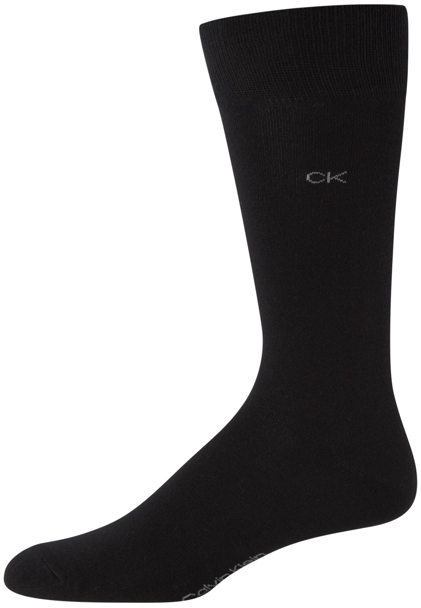 Calvin Klein Lot de 4 paires de chaussettes habillées pour homme en coton peigné avec poignets resserrés - Chaussettes pour homme (tailles : 40-46)