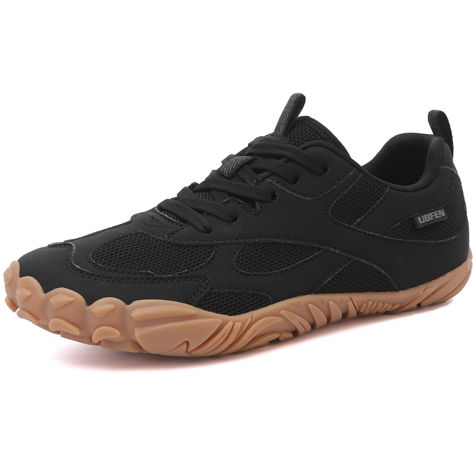 UBFEN Womens Barefoot Shoes Minimalist Zero Drop Wide Toe Box Sneakers | Laces Up, Lightweight, Breathable, Comfortable, Suitable for Walking, Tennis, Light Hiking, Trail Running, Casual, Daily Wear