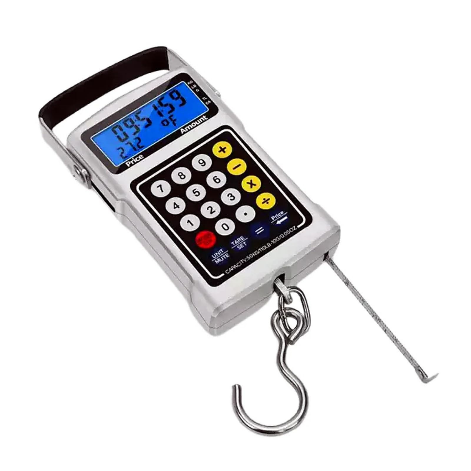 LNHHG 50KG/10G Multifunctional Hanging Scale Shopping Fishing Grocery Luggage Scale